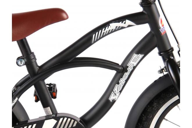 Volare Black Cruiser Børnecykel - Drenge - 14 tommer - Sort - 95% samlet