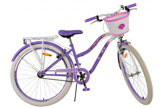 Volare Lovely Børnecykel - Piger - 26 tommer - Lilla - To håndbremser