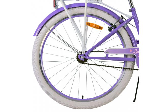 Volare Lovely Børnecykel - Piger - 26 tommer - Lilla - To håndbremser