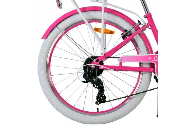 Volare Lovely børnecykel - Piger - 24 tommer - Pink - 7 gear