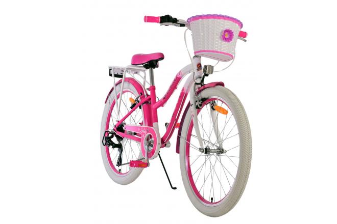 Volare Lovely børnecykel - Piger - 24 tommer - Pink - 7 gear