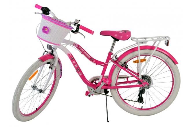Volare Lovely børnecykel - Piger - 24 tommer - Pink - 7 gear