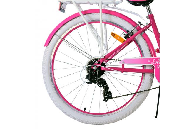 Volare Lovely Børnecykel - Piger - 26 tommer - Pink - 7 gear