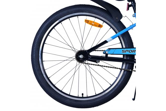 Volare Sportivo Børnecykel - Drenge - 24 tommer - Sort Blå