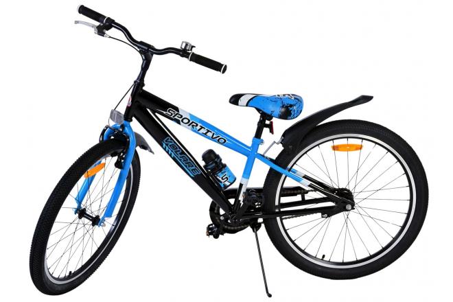 Volare Sportivo Børnecykel - Drenge - 24 tommer - Sort Blå