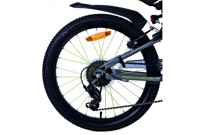 Volare Rocky børnecykel - 20 tommer - 7 gear - Grøn/Grå