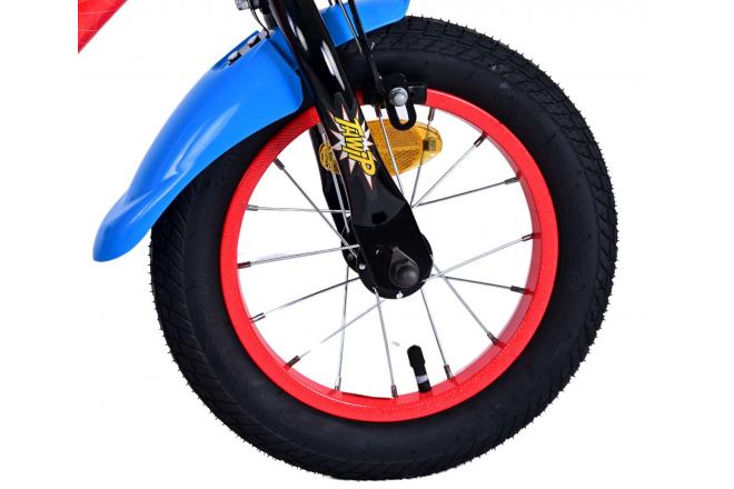 Ultimate Spider-Man børnecykel - Drenge - 12 tommer - Blå/Rød - To håndbremser