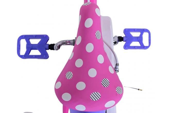 Disney Minnie Børnecykel - Piger - 14 tommer - Lyserød - To håndbremser