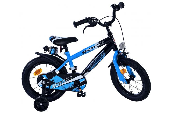 Volare Sportivo Børnecykel - drenge - 14 tommer - Blå Sort [CLONE]