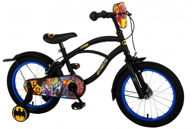 Batman Børnecykel - Drenge - 16 tommer - Sort - 2 håndbremser
