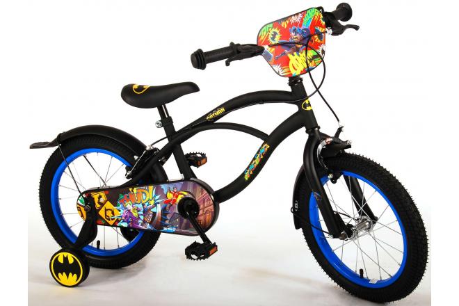 Batman Børnecykel - Drenge - 16 tommer - Sort - 2 håndbremser