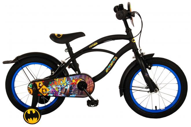Batman Børnecykel - Drenge - 16 tommer - Sort - 2 håndbremser