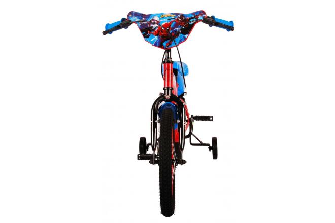 Ultimate Spider-Man børnecykel - Drenge - 16 tommer - Blå/Rød - To håndbremser