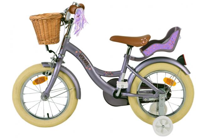 Volare Blossom børnecykel - Piger - 14 tommer - Lilla [CLONE]
