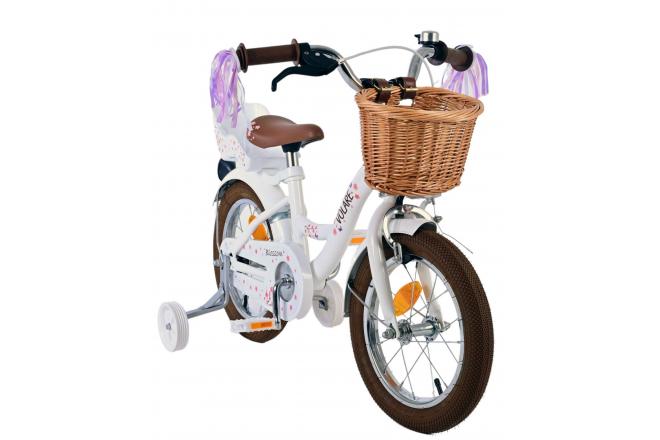 Volare Blossom børnecykel - Piger - 14 tommer - Hvid [CLONE]