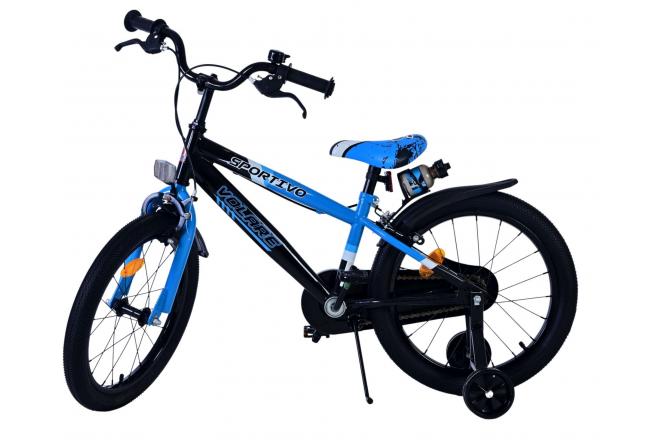 Volare Sportivo Børnecykel - Drenge - 18 tommer - Blå Sort - To håndbremser [CLONE]