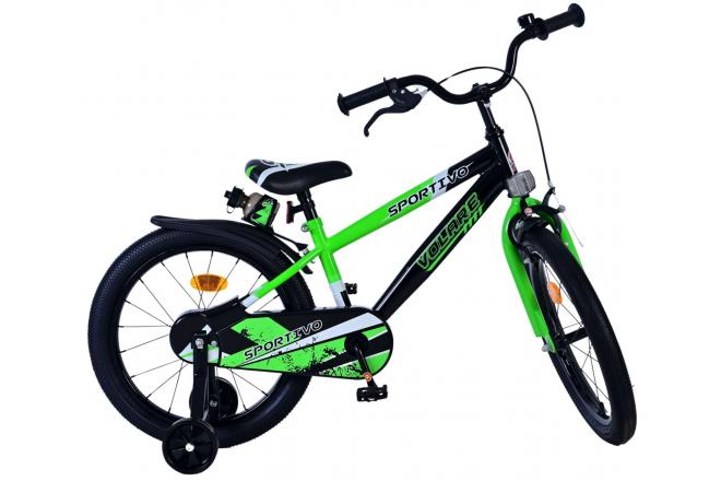 Volare Sportivo Børnecykel - Drenge - 18 tommer - Grøn Sort [CLONE]