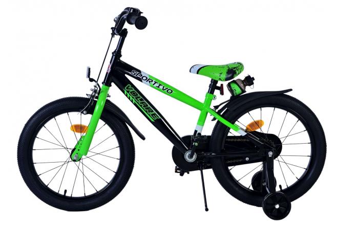 Volare Sportivo Børnecykel - Drenge - 18 tommer - Grøn Sort [CLONE]