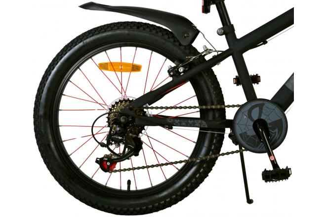 Spider-Man - Kinderfiets - Jongens - 20 inch - Mat Zwart - 2 Handremmen