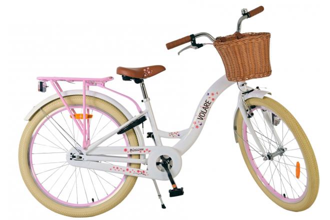 Volare Blossom Børnecykel - Piger - 24 tommer - Hvid
