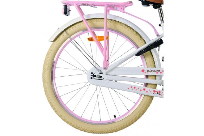 Volare Blossom Børnecykel - Piger - 24 tommer - Hvid