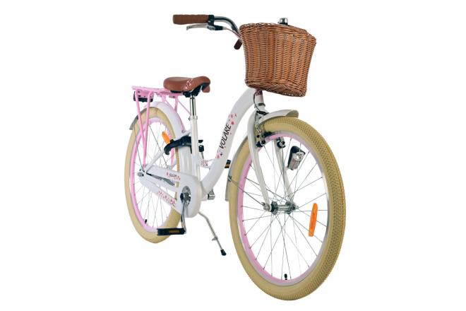 Volare Blossom Børnecykel - Piger - 24 tommer - Hvid