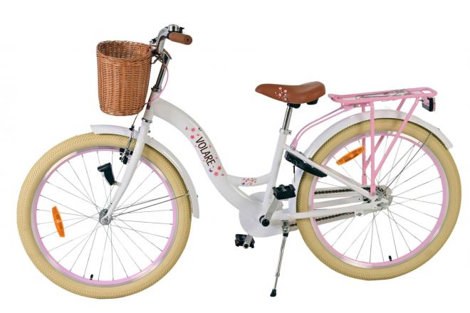 Volare Blossom Børnecykel - Piger - 24 tommer - Hvid