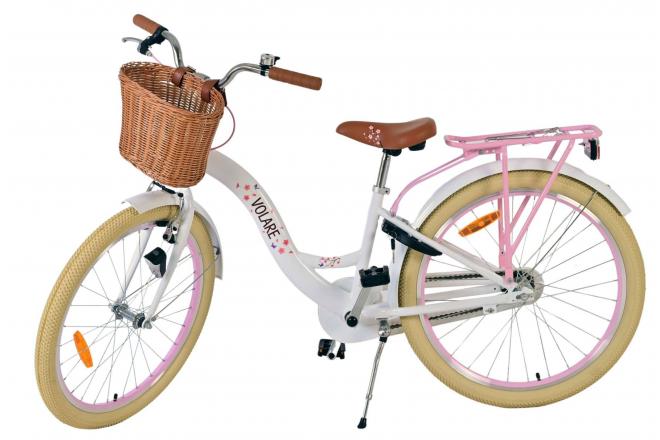 Volare Blossom Børnecykel - Piger - 24 tommer - Hvid